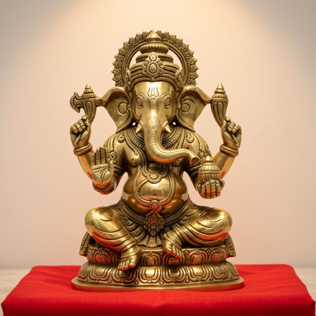Brass Ganesha Murti